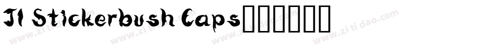 JI Stickerbush Caps字体转换